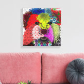 Yorkshire Terrier - Patchwork Canvas Afdruk (Insitu (Woonkamer))