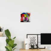 Yorkshire Terrier - Patchwork Poster (Thuiskantoor)