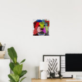 Yorkshire Terrier - Patchwork Poster (Thuiskantoor)