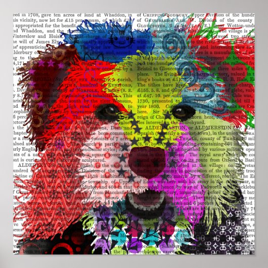 Yorkshire Terrier - Patchwork Poster (Voorkant)