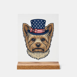Yorkshire Terrier Patriotique Vintage