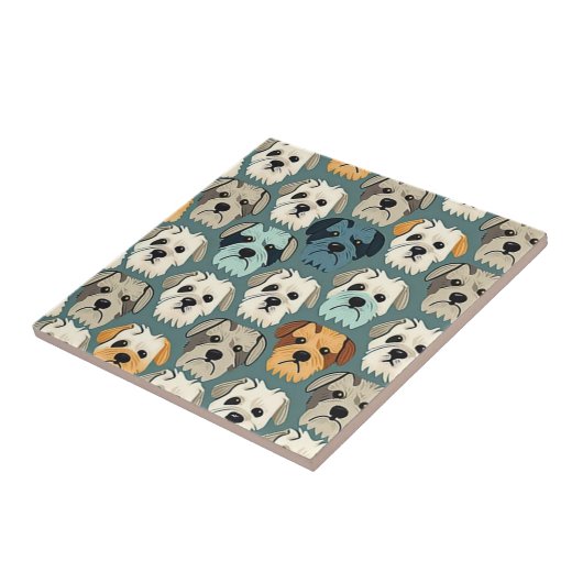 Yorkshire Terrier Pattern Tegeltje (Zijkant)