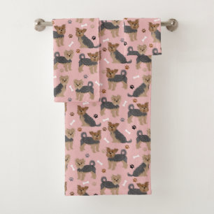 Yorkshire Terrier Paws en Botten Yorkie Dog Bad Handdoek