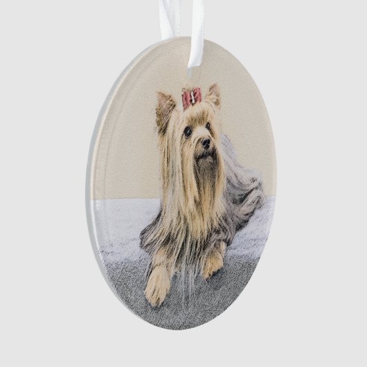 Yorkshire Terrier Peinture - Cute Original Chien A (devant)