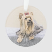 Yorkshire Terrier Peinture - Cute Original Chien A (devant)
