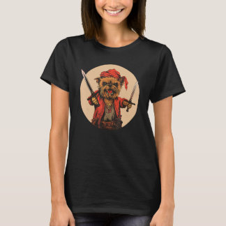 Yorkshire Terrier Pirate Funny Dog Captain T-shirt