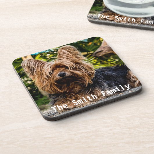 Yorkshire Terrier Plastic Onderzetters (Linkerzijde)
