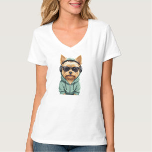 Yorkshire Terrier portant Sweat - shirt à capuche