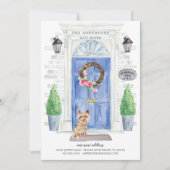 Yorkshire Terrier Porte avant Faire-part de déplac (Devant)