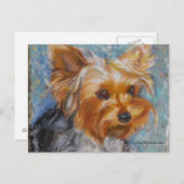 Yorkshire Terrier Post Card Briefkaart (Voorkant / Achterkant)