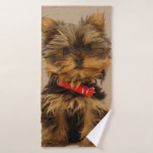 Yorkshire Terrier Puppy Badhanddoek (Badhanddoek)