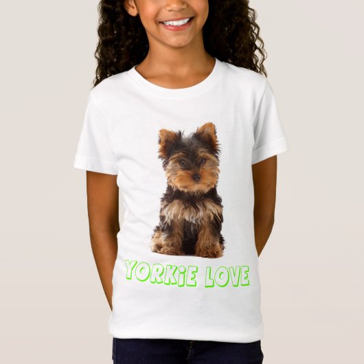 Yorkshire Terrier Puppy Dog Tee Shirt (Voorkant)
