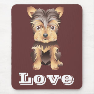 Yorkshire Terrier Puppy Hond Bruine Muismat