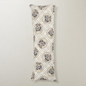 Yorkshire Terrier Puppy Painting Original Dog Art Lichaamskussen (Voorkant Verticaal)