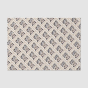 Yorkshire Terrier Puppy Painting Original Dog Art Tissuepapier