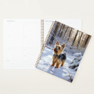 Yorkshire Terrier Qu'il neige Noël