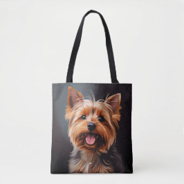 Yorkshire Terrier Realisme Kunstportret Draagtas
