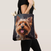 Yorkshire Terrier Realisme Kunstportret Draagtas (Dichtbij)