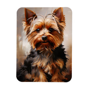 Yorkshire Terrier Realisme Kunstportret Magneet
