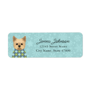 Yorkshire Terrier Retouradreslabels Etiket