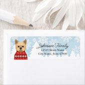 Yorkshire Terrier Return-adreslabels Etiket (Insitu)