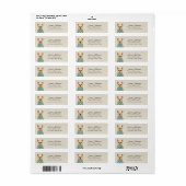 Yorkshire Terrier Return-adreslabels Etiket (Full Sheet)