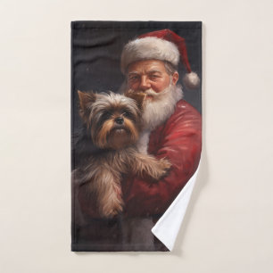 Yorkshire Terrier Santa Claus Festive Noël