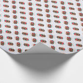 Yorkshire Terrier Santa Paws Cadeaupapier (Hoek)