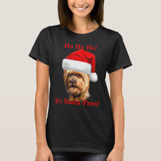 Yorkshire Terrier Santa Paws T-shirt