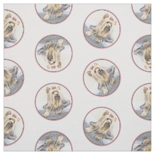 Yorkshire Terrier Schilderen Schattigee Originele Stof
