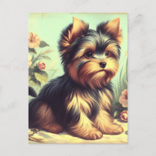 Yorkshire Terrier schilderij Briefkaart