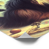 Yorkshire Terrier schilderij Poster (Hoek)
