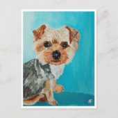 Yorkshire Terrier schilderij van Alfred Fox Briefkaart (Voorkant)