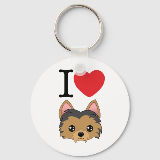 Yorkshire Terrier Sleutelhanger (Voorkant)