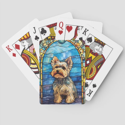 Yorkshire Terrier-speelkaarten Pokerkaarten (Achterkant)