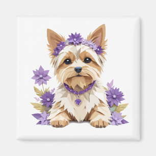 Yorkshire Terrier speels Schattig leuk dier Schatt Magneet