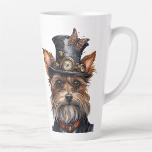 Yorkshire Terrier Steampunk Yorkie Hond Latte Mok