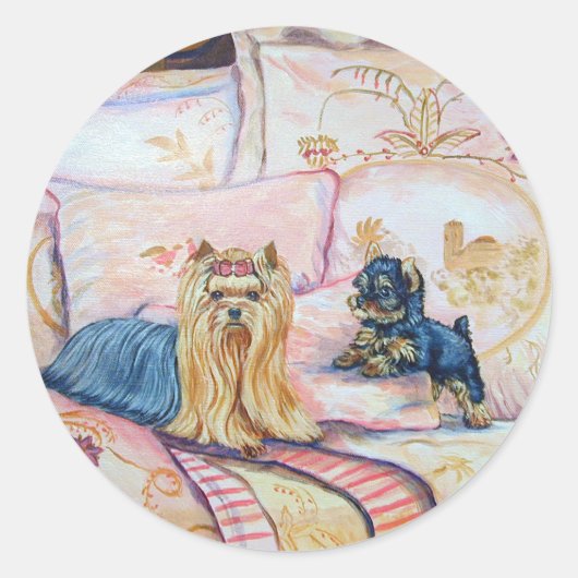 Yorkshire Terrier Stickers (Voorkant)