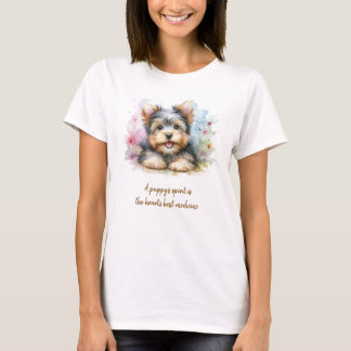 Yorkshire Terrier T-shirt met citaat