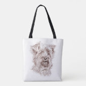 Yorkshire Terrier tekening Draagtas (Achterkant)