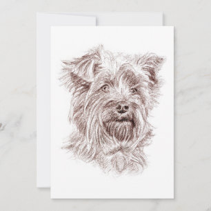 Yorkshire Terrier tekening Kaart