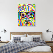 Yorkshire Terrier toile étirée (Insitu(Chambre))