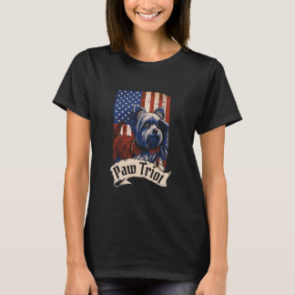 Yorkshire Terrier US Flag Hondenras - Pet Yorkie P T-shirt