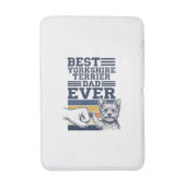 Yorkshire Terrier Vader Vuistbotsing Vintage Vecto Badmat (Voorkant Verticaal)