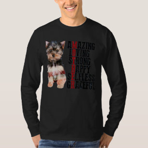 Yorkshire Terrier Verbazingwekkend Liefdevol Sterk T-shirt