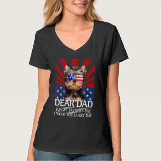 Yorkshire Terrier Vergeet Vaderdag ik van jou T-shirt