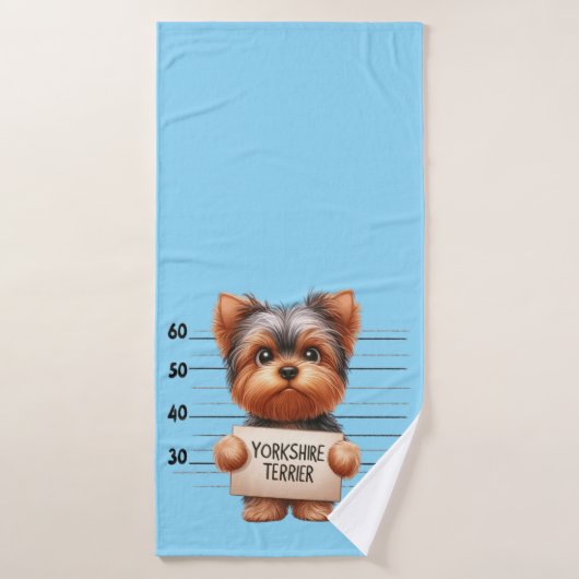 Yorkshire Terrier vilain (Serviette de bain)