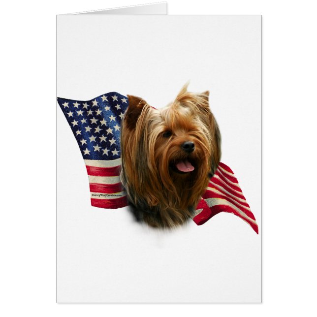 Yorkshire Terrier Vlag (Voorkant)