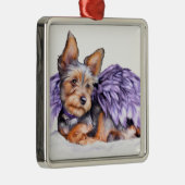 Yorkshire Terrier Yorkie Ange Ornement (Droite)