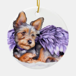 Yorkshire Terrier Yorkie Ange Ornement